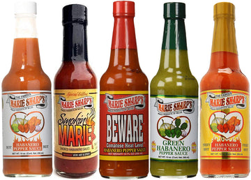 Marie Sharp'S Hot Pepper Sauce Variety Set, 10 Oz Each