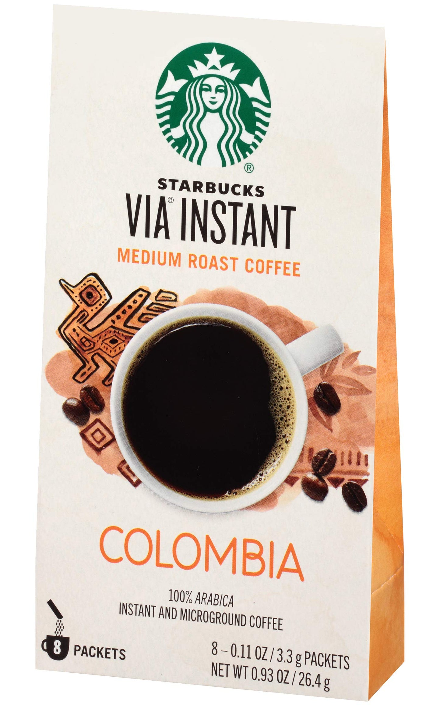 Starbucks VIA Colombia Coffee, 8ct (Pack of 6)
