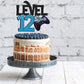 Level 12 Game Birthday Cake Topper - Video Game Boys 12Th Birthday Level Up Party Blue Cake Supplies - Game On Winner Gaming Party Decorations