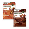 Simply Protein - Crispy Bars Variety Pack, Peanut Butter + Dark Chocolate Almond - Plant Based Protein Bars - 13G Protein, 2G Su