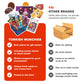 Midi International Snack Box | Premium Exotic Foreign Snacks | Unique Snack Food Gifts Included | Picnic Box Theme | Candies Fro