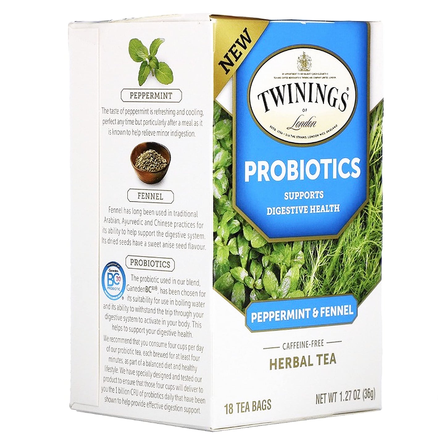 TWININGS DGST PPRMNT&FEN ( 6 X 18 BAG  )