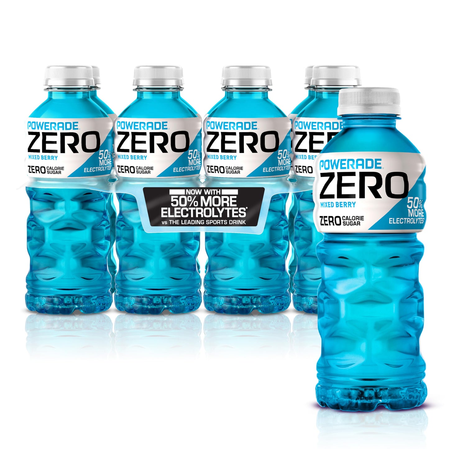 POWERADE Electrolyte Enhanced Zero Sugar Mixed Berry Sports Drink  20 Ounce (Pack of 8)