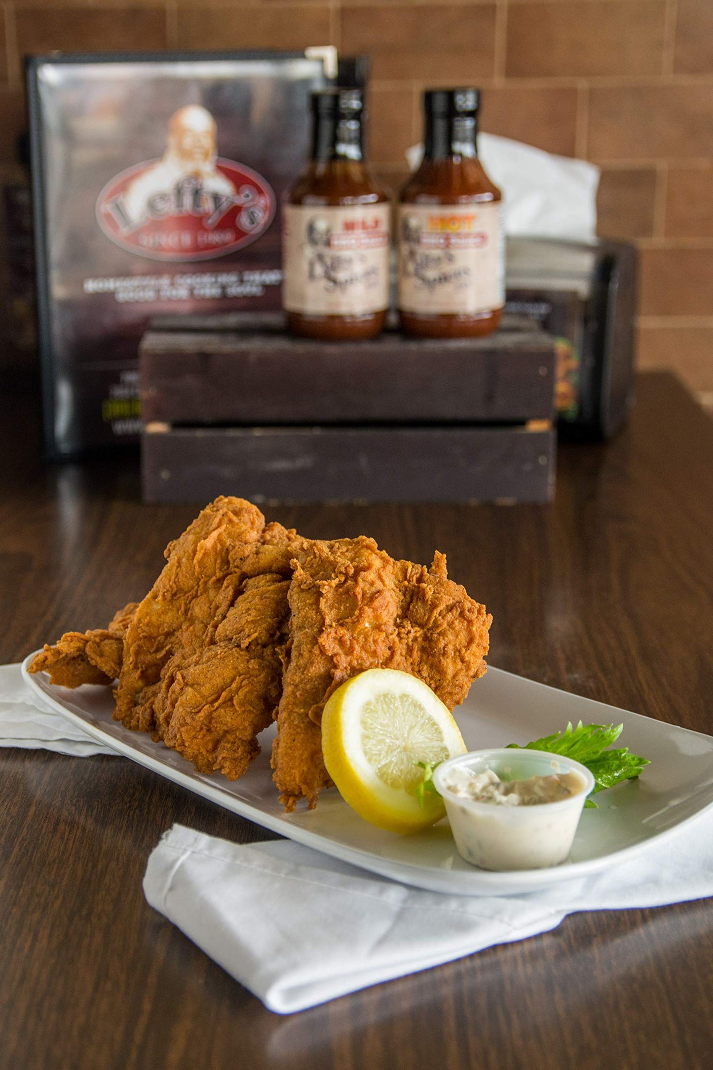 Leftys Original Fish N Chicken Mix | Air Fry and Oven Baked Seasoned Coating Mix for Fish, Chicken, Pork Chops, Shrimp and Veg