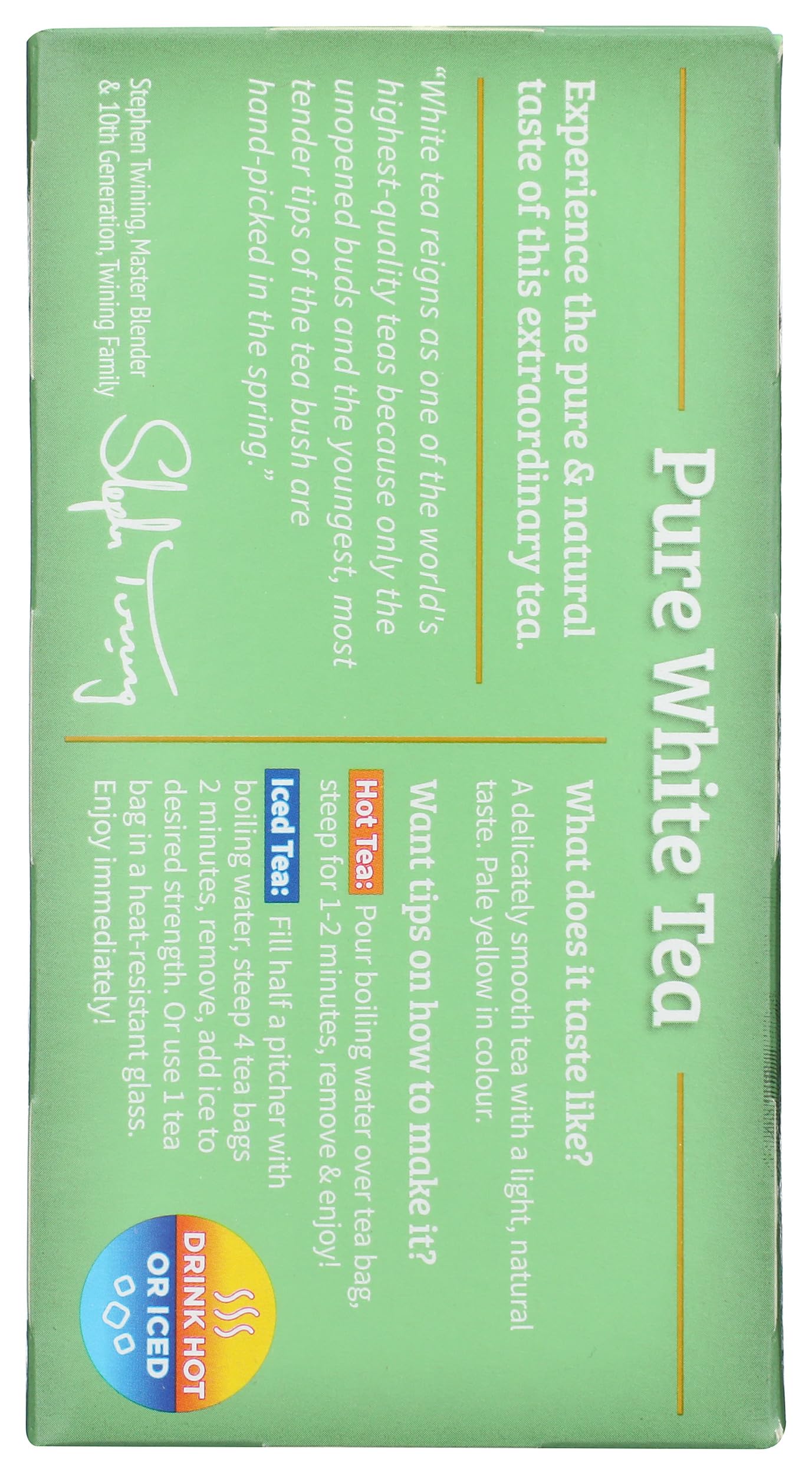 Twining Tea White Pure, 20 Ct