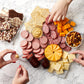 Hickory Farms Farmhouse Summer Sauage And Italian Dry Salami Charcuterie Meat, Cheese, Cracker, And Chocolate Food Gift Basket (