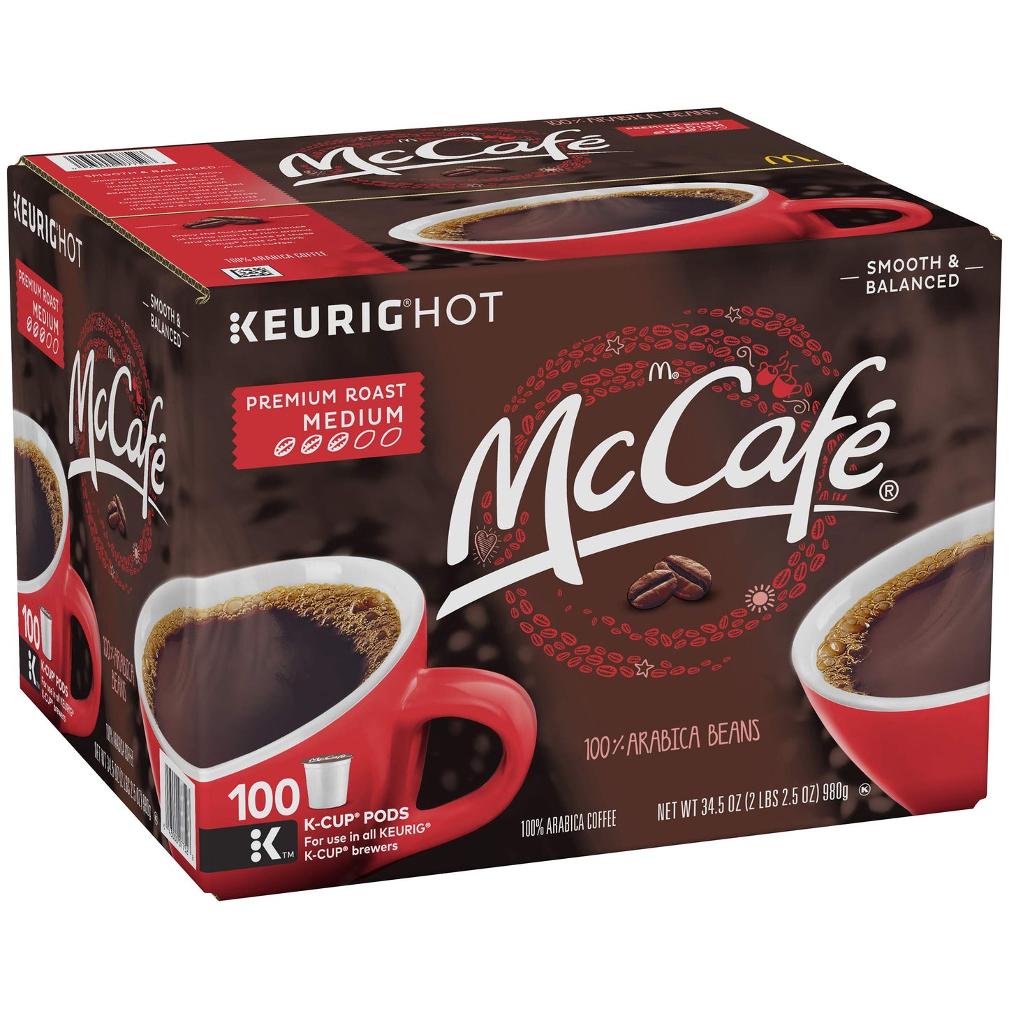 McCafé Premium Medium Roast K-Cup Coffee Pods - 100 Count (Pack of 1) - Model 4300007752