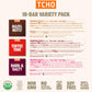 TCHO Plant-Based Dark & Milk Chocolate Variety Pack - Vegan Gourmet Assortment - 16 Count