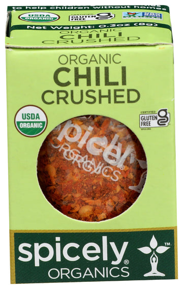 Spicely Organic Chili Pepper Crushed - Compact