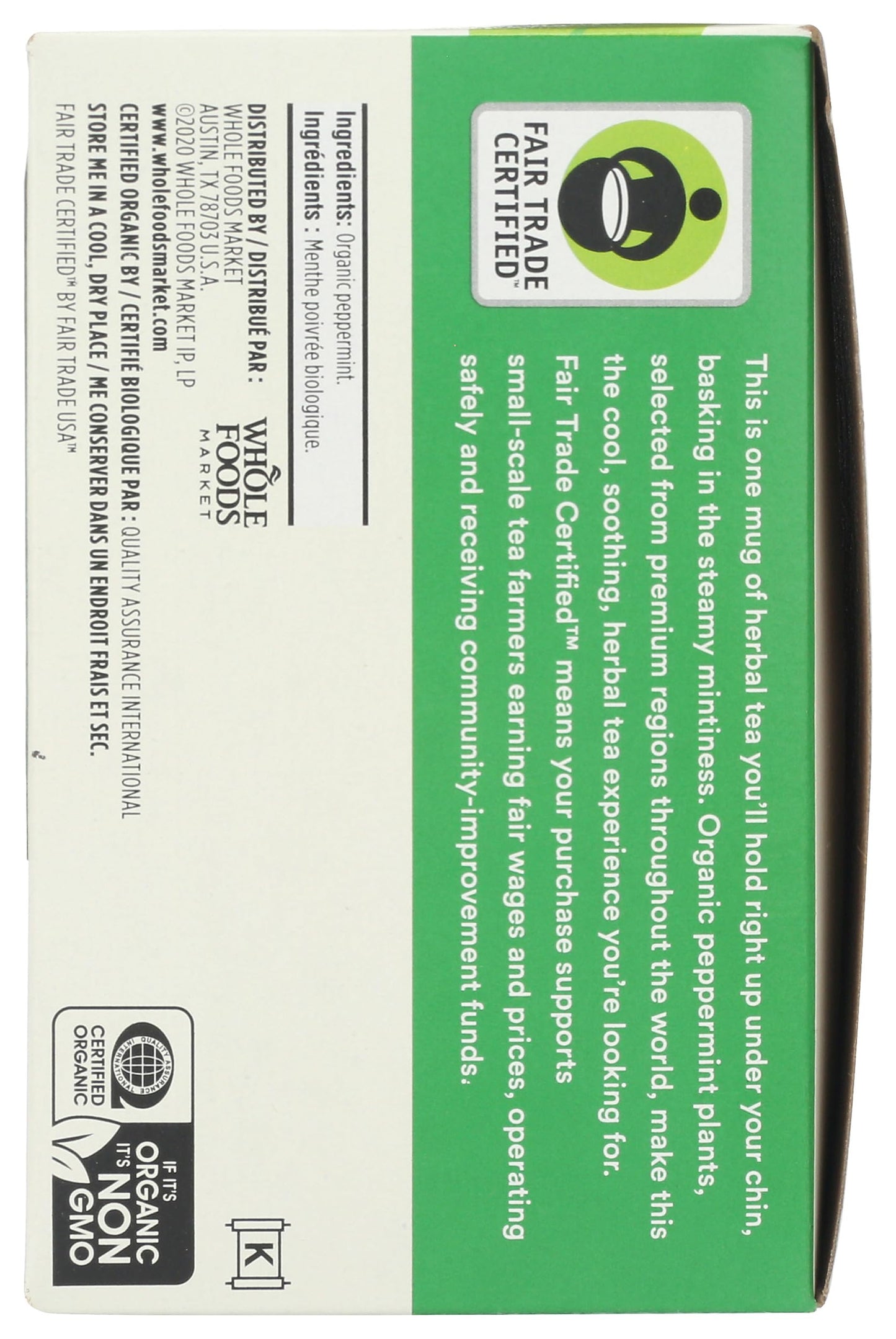 365 By Whole Foods Market, Tea Peppermint Organic, 40 Count