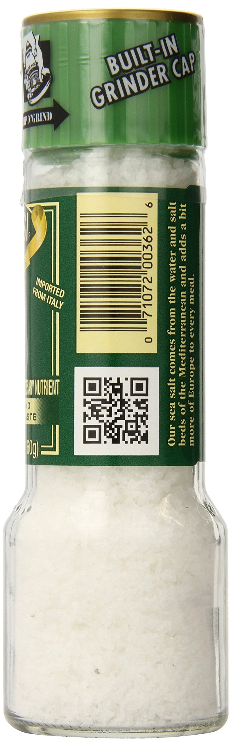 Alessi Grinder Sea Salt, 5.64-Ounce (Pack of 6)