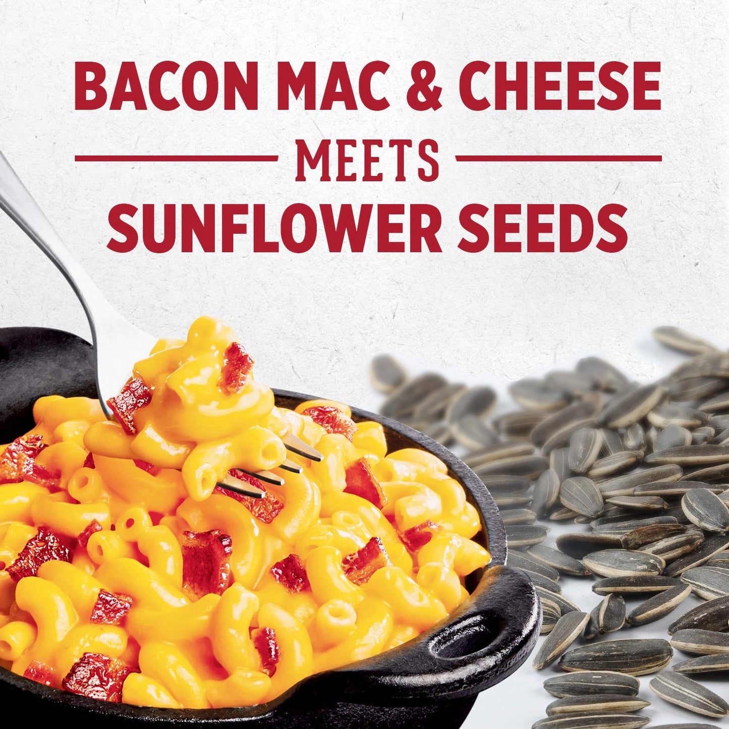 DAVID Seeds Bacon Mac and Cheese Flavored Jumbo Sunflower Seeds, Keto Friendly, 5.25 OZ Bags, 12 Pack