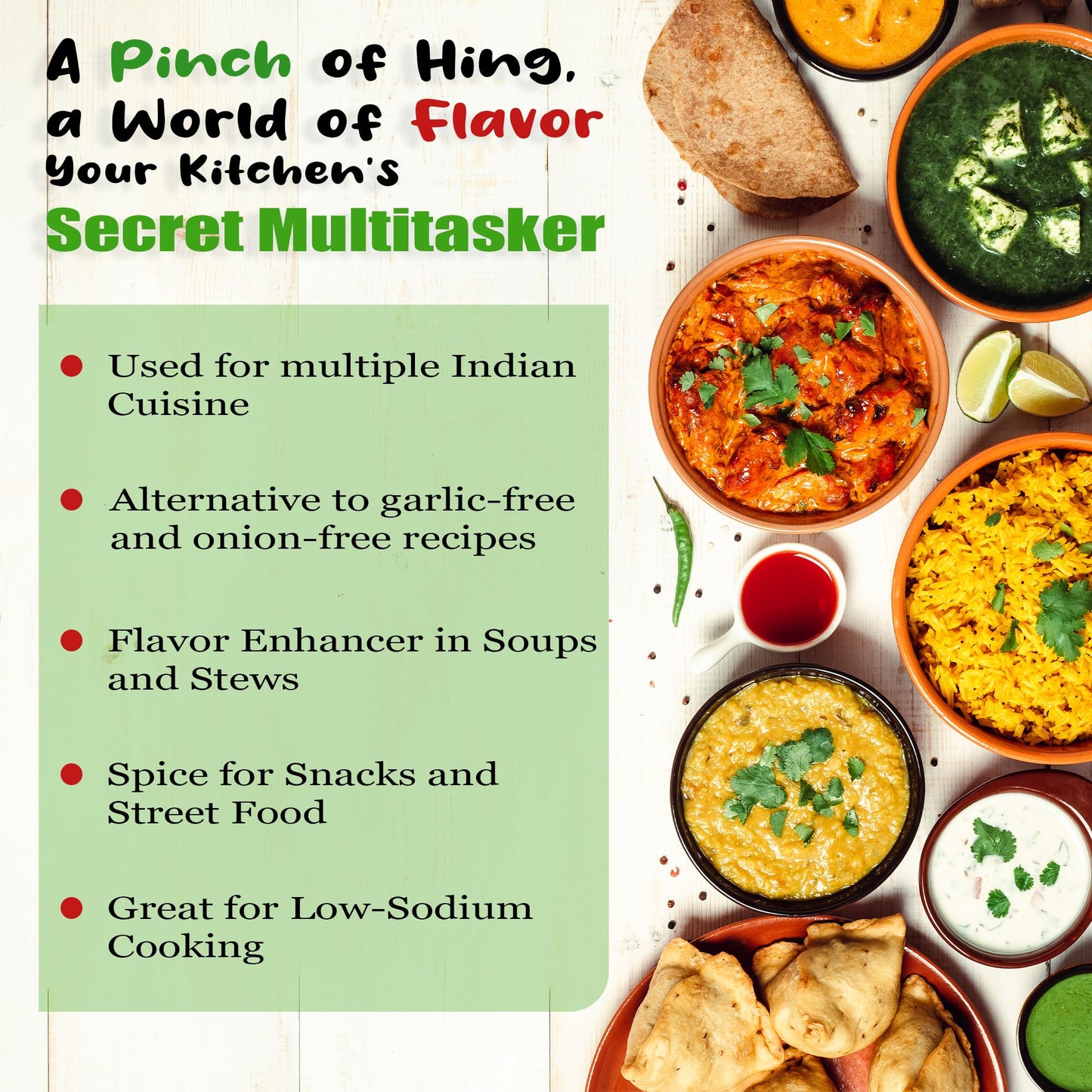 Ramaroma Asafetida (Hing) Ground Spice - Vegan, Non-GMO, 3.5oz (100g) - All Natural, Salt Free, Onion Garlic Substitute
