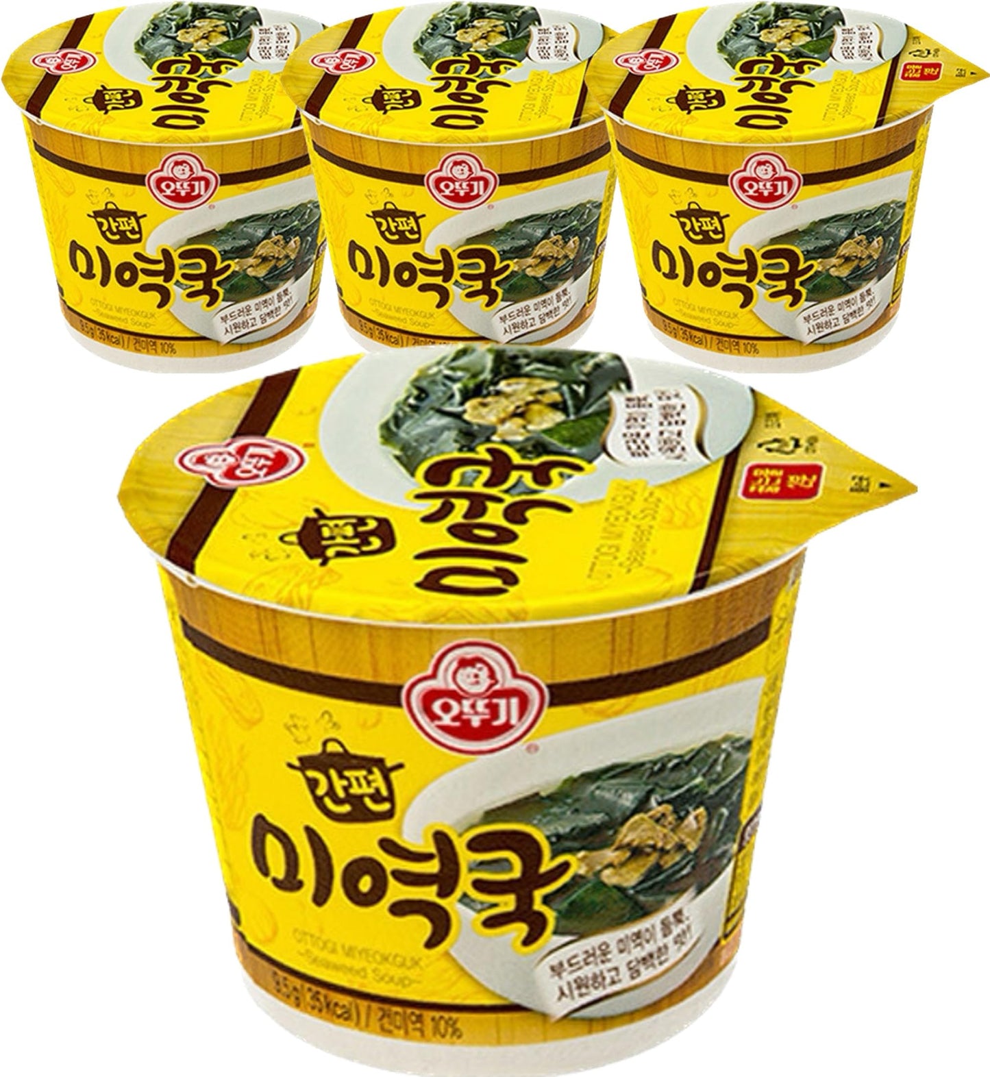 OTTOGI Miyeokguk Seaweed with cup, 9.5g, 4pack, ??? ??? ??