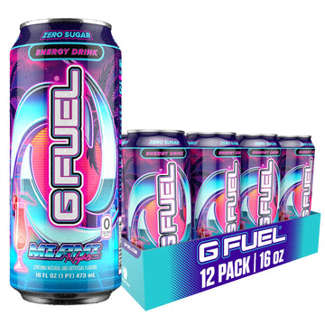 G Fuel Energy Drink, Strawberry Pina Colada, Sugar Free, 140mg Caffeine, 16 Fl Oz, 12-Pack