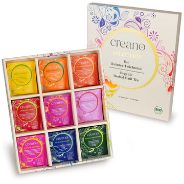 Creano Organic Herbal & Fruit Tea Gift Set - 27 Tea Bags In 9 Dreamy Varieties - 54G*