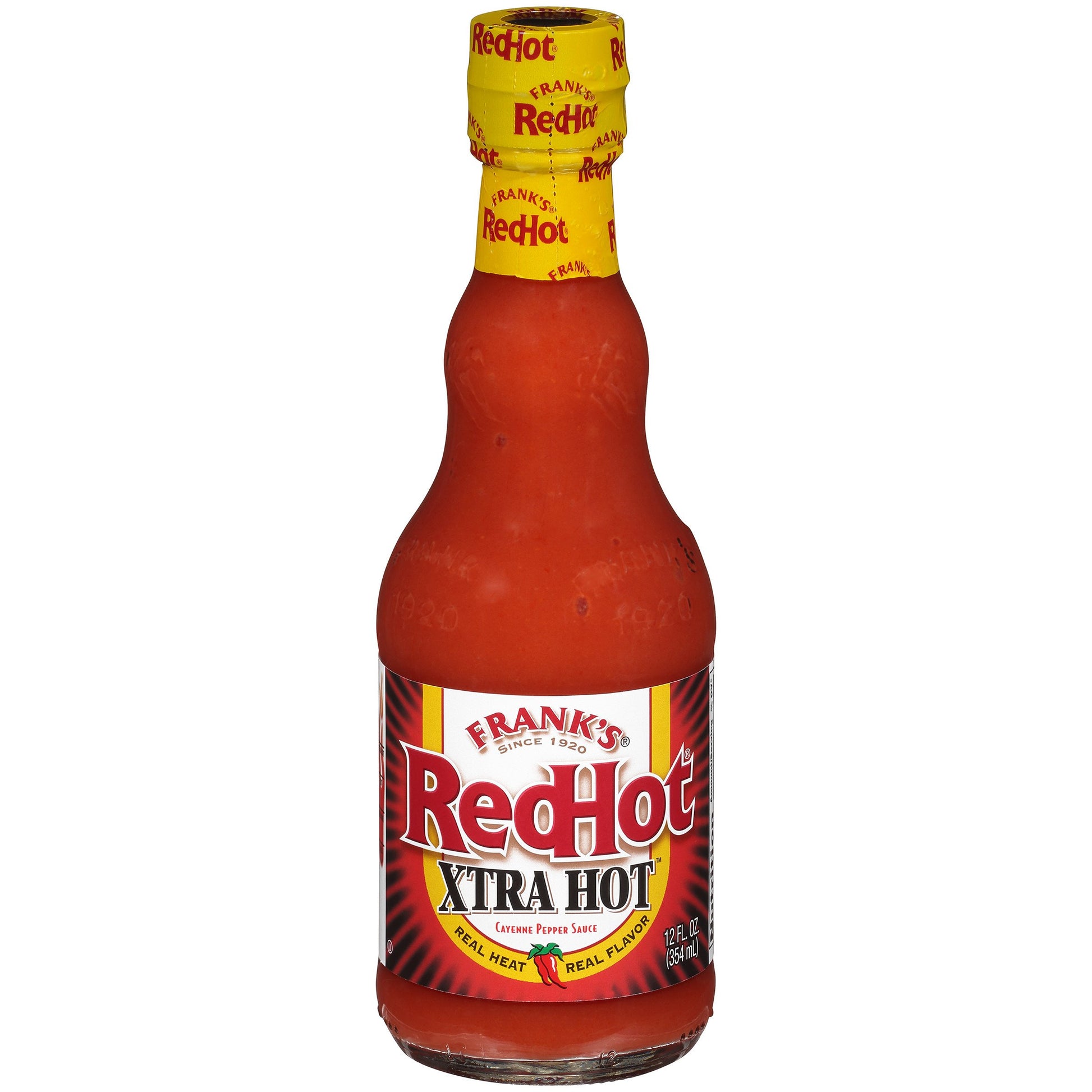 Frank's RedHot Xtra Hot Cayenne Pepper Hot Sauce, 12 fl oz