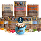 Double Donut Coffee Flavored Hot Chocolate Packets Variety Pack  9 Count Includes Classic  Chocolate Raspberry  Salted Caramel  Peppermint  Eggnog & Gingerbread