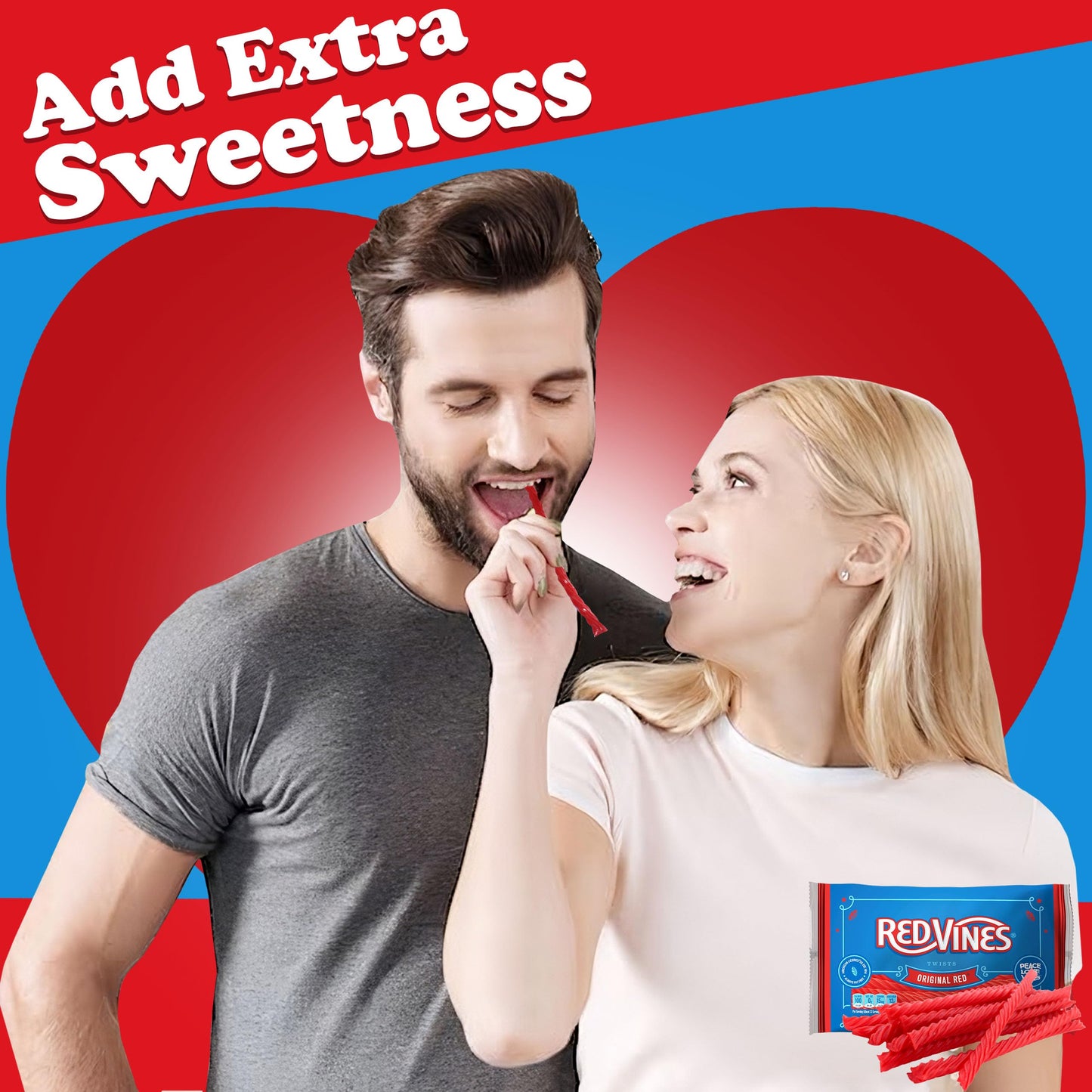 RedVines Red Licorice Bulk, 3 Pack, Original Red Licorice Twists, Soft and Chewy Licorice Christmas Candy Bulk, Fat Free, Raspbe