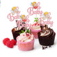 Gyufise 24Pcs Valentine Oh Baby Cupcake Toppers Pink Glitter Cupid Babyshower Cupcake Picks Decorations For Valentine'S Day Them