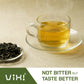Vixi Green Tea Loose Leaf, (8.00 Oz), Vietnams Mountain Tea, Caffeinated, Antioxidant, Dried Whole Full Large Leaves, 100% Natural From Ancient Tea Tree For Hot And Cold Brew