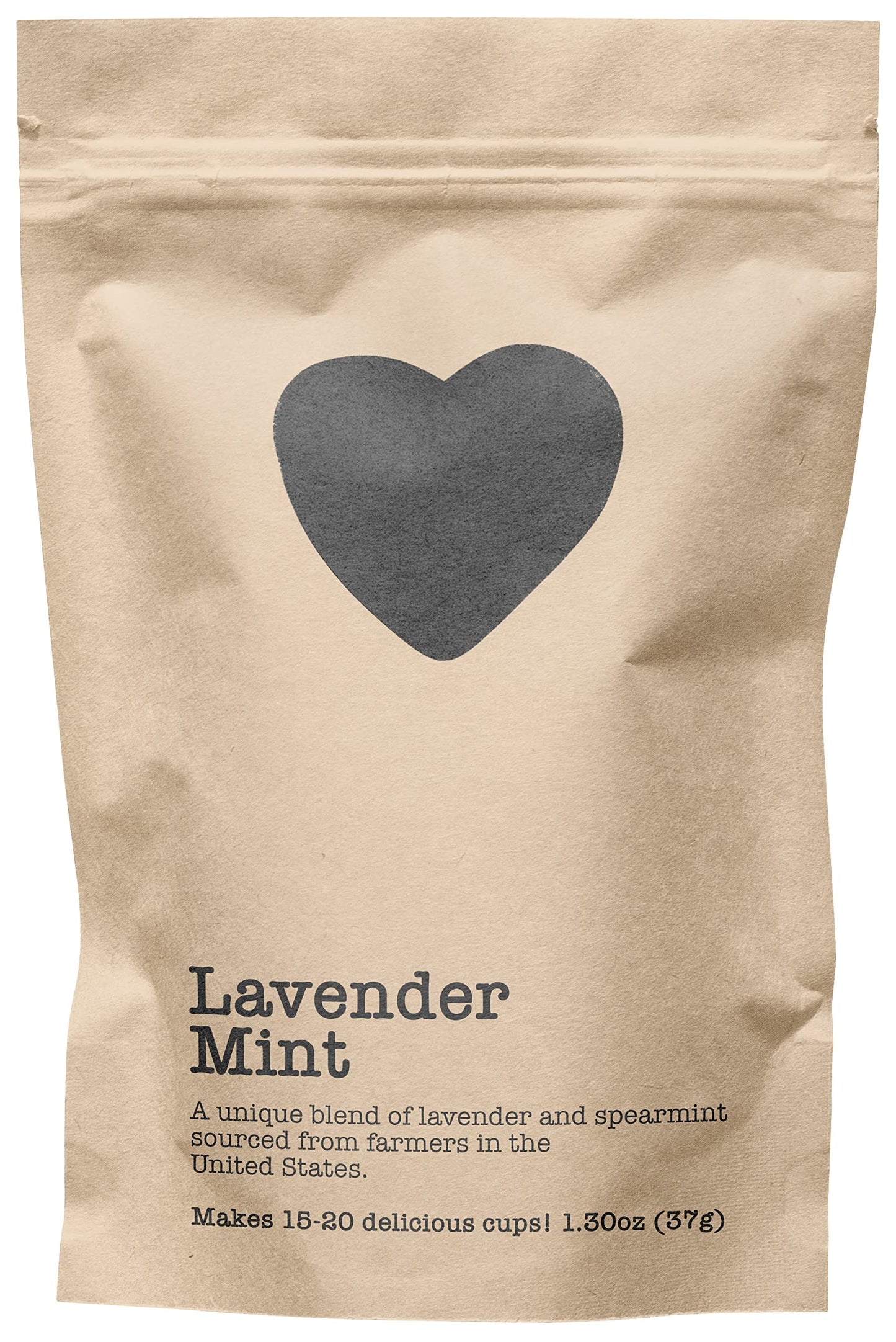 Harts of America Lavender Mint Loose Leaf Tea, Caffeine Free, 1.30 Ounce Eco-Conscious Pouch