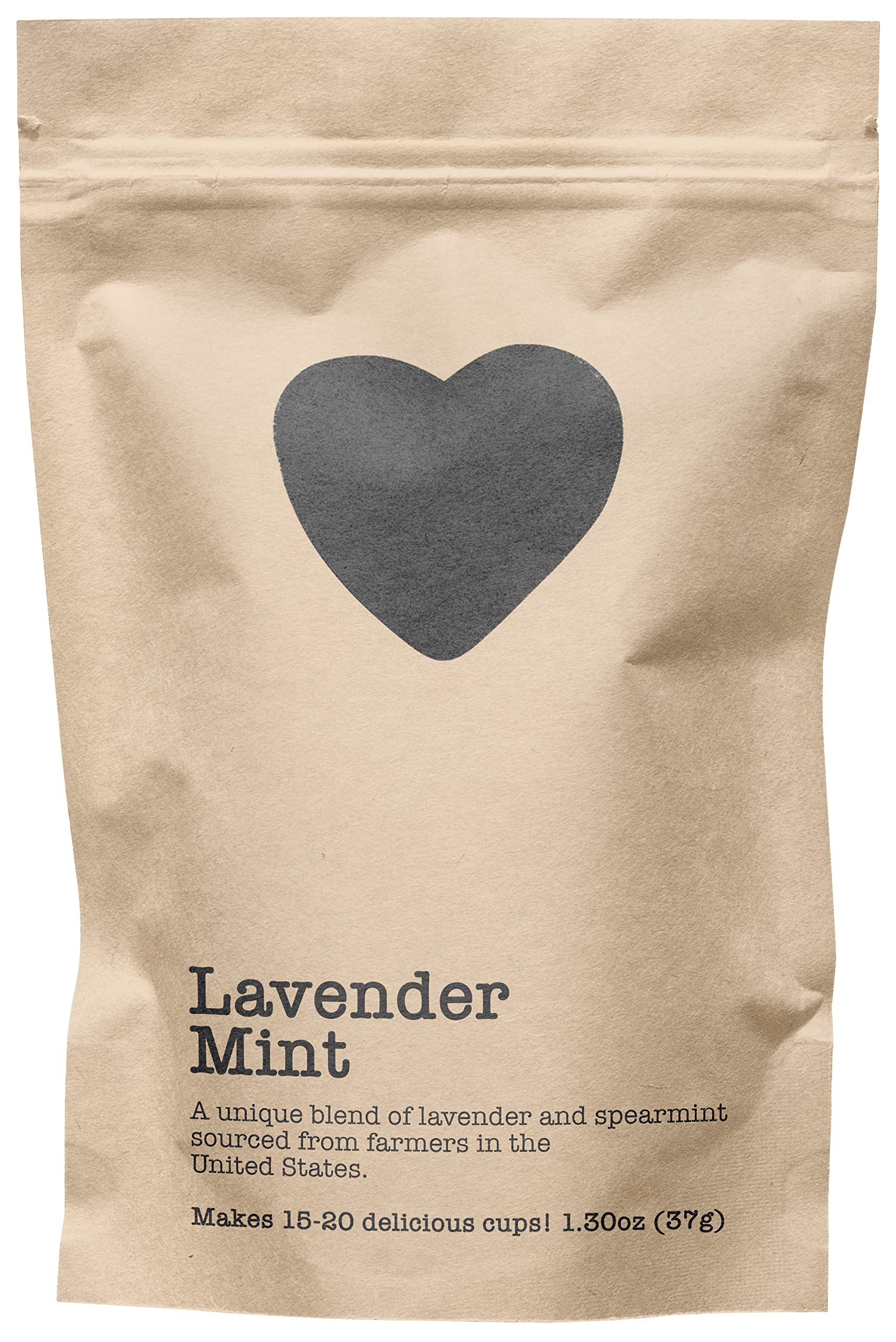 Harts of America Lavender Mint Loose Leaf Tea, Caffeine Free, 1.30 Ounce Eco-Conscious Pouch