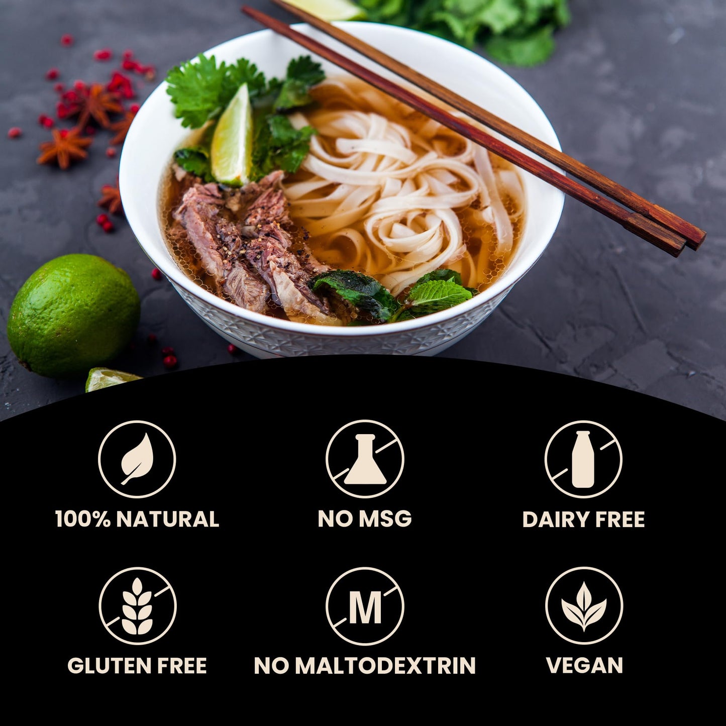 Massel Instant Pho Bouillon Broth cubes - No MSg gluten Free - Bulk Pack (6 x 105g)
