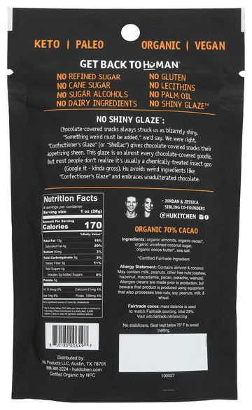 HU KITCHEN Chocolate Covered Almonds, 4 OZ