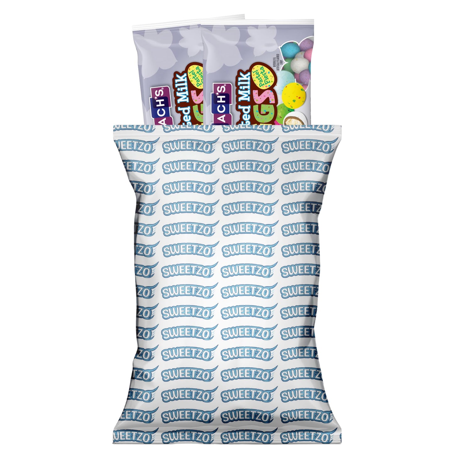 Sweetzo Limited Edition Malted Milk Eggs, Pastel Easter Chocolate Treats, Festive Candy Bowl Fillers, 5 Ounces, (Pack Of 2)