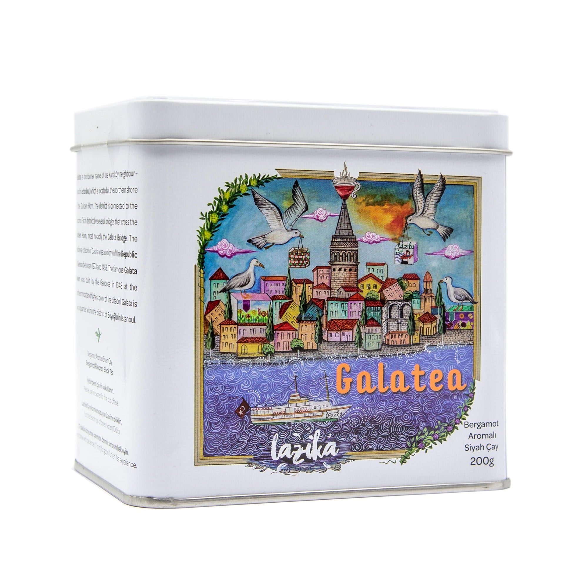 Lazika Earl Grey Tea  7.05 Oz Loose Leaf Tea  English Breakfast Tea  Tea Gift Set For Tea Lovers