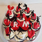 YCTHUNFISH 36 Pack Boxing Cupcake Toppers - Glitter Boxing Gloves, Gym Theme Decorations for Baby Shower, Birthday Party