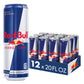 Red Bull Energy Drink, 189mg Caffeine, Taurine & B Vitamins, 20 Fl Oz, Pack of 12 Cans, Red/Blue