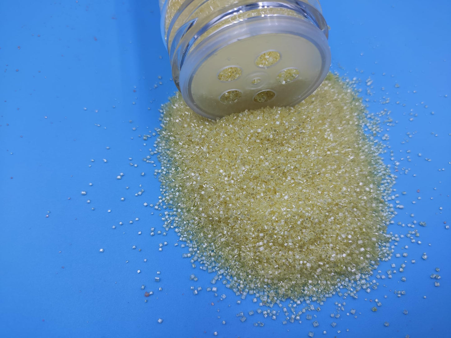 Edible 5 Ounce Fine Decorative Yellow Sanding Sugar Sprinkles For Baking, Sparkling Crystals For Cakes, Cookies, Cupcakes, Ice C