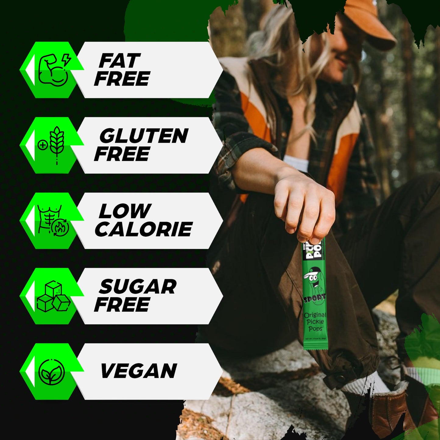 Bobs Pickle Pops Original Dill Juice Flavor Ice Pops, 200-Count Box, Electrolyte Cramp Relief Pre Workout Freeze Pops