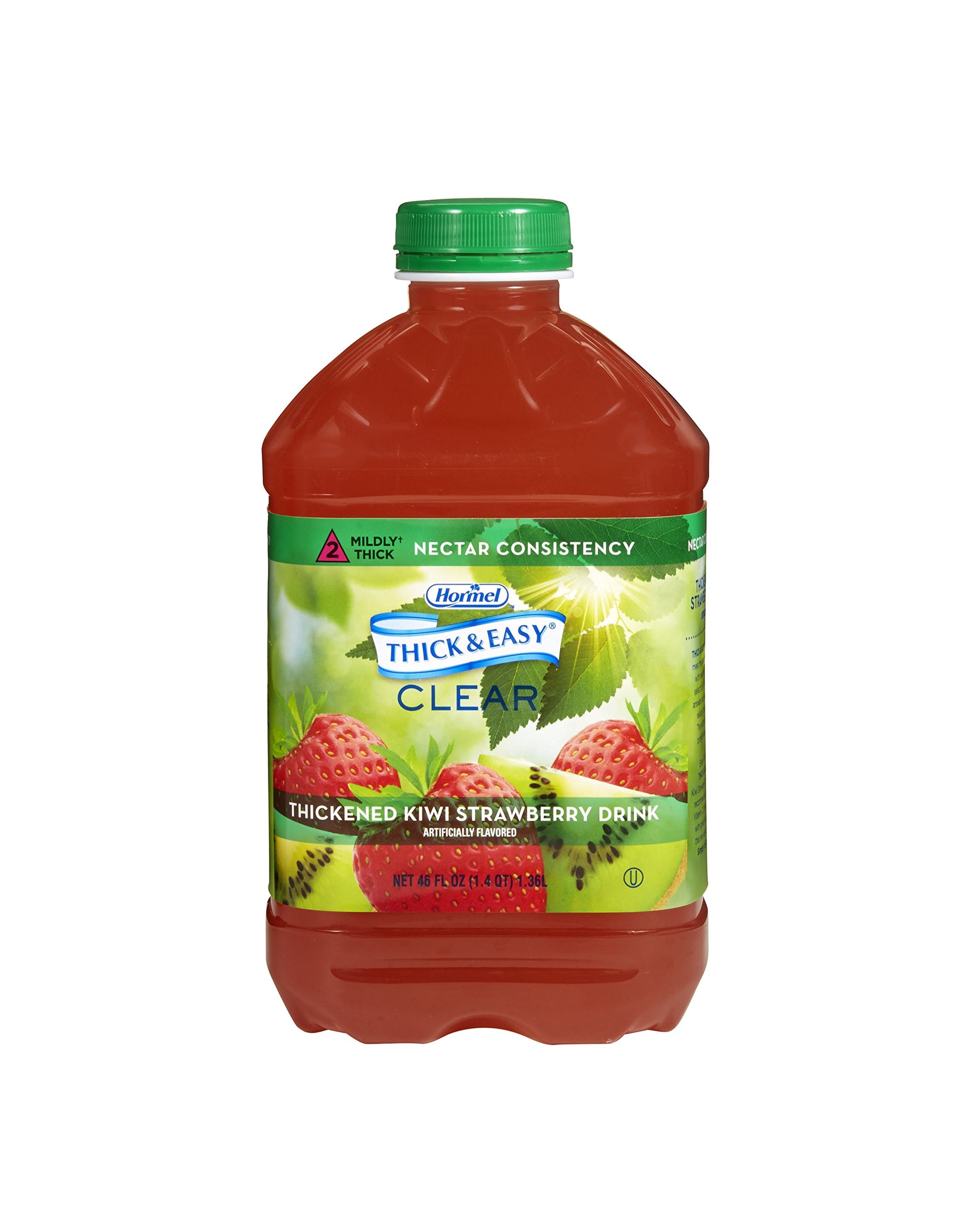 Thick & Easy Clear Thickened Kiwi-Strawberry Drink, Nectar Consistency, 46 Ounce