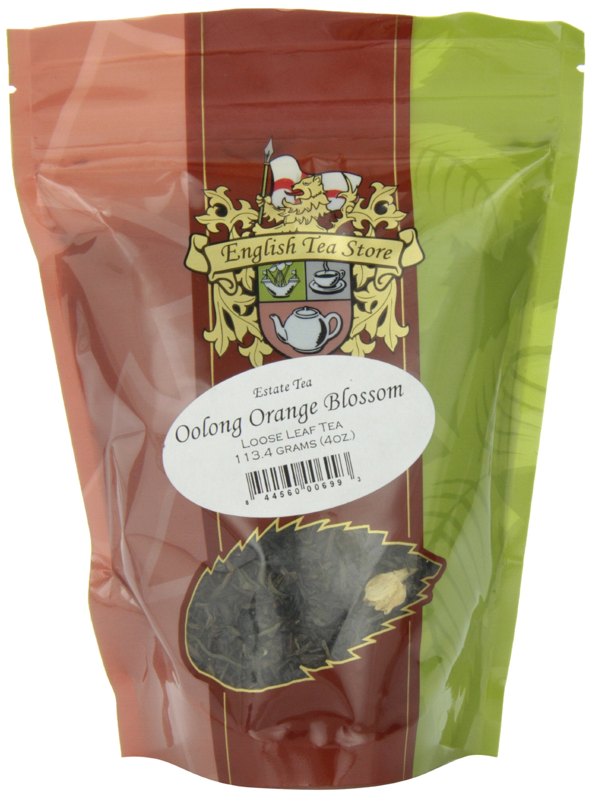 English Tea Store Oolong Orange Blossom Tea Pouches, 4 Ounce, Loose Leaf