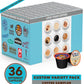 Crazy Cups Flavored Coffee Pods Variety Pack for Keurig, Assorted Flavors, 36 Count, Pack of 1
