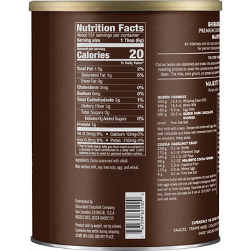 Ghirardelli Majestic Premium Cocoa Powder, 32 Ounce Can With Ghirardelli Stamped Barista Spoon