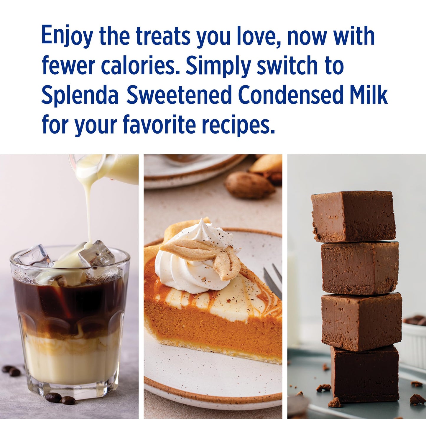 SPLENDA Reduced Calorie Sweetened Condensed Milk, No Sugar Added, 14 Ounce Can (Pack of 2)