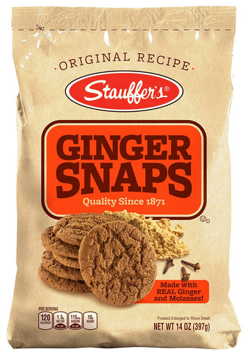 Stauffers Ginger Snaps Bag, 14-Ounce Bags (Pack Of 6)
