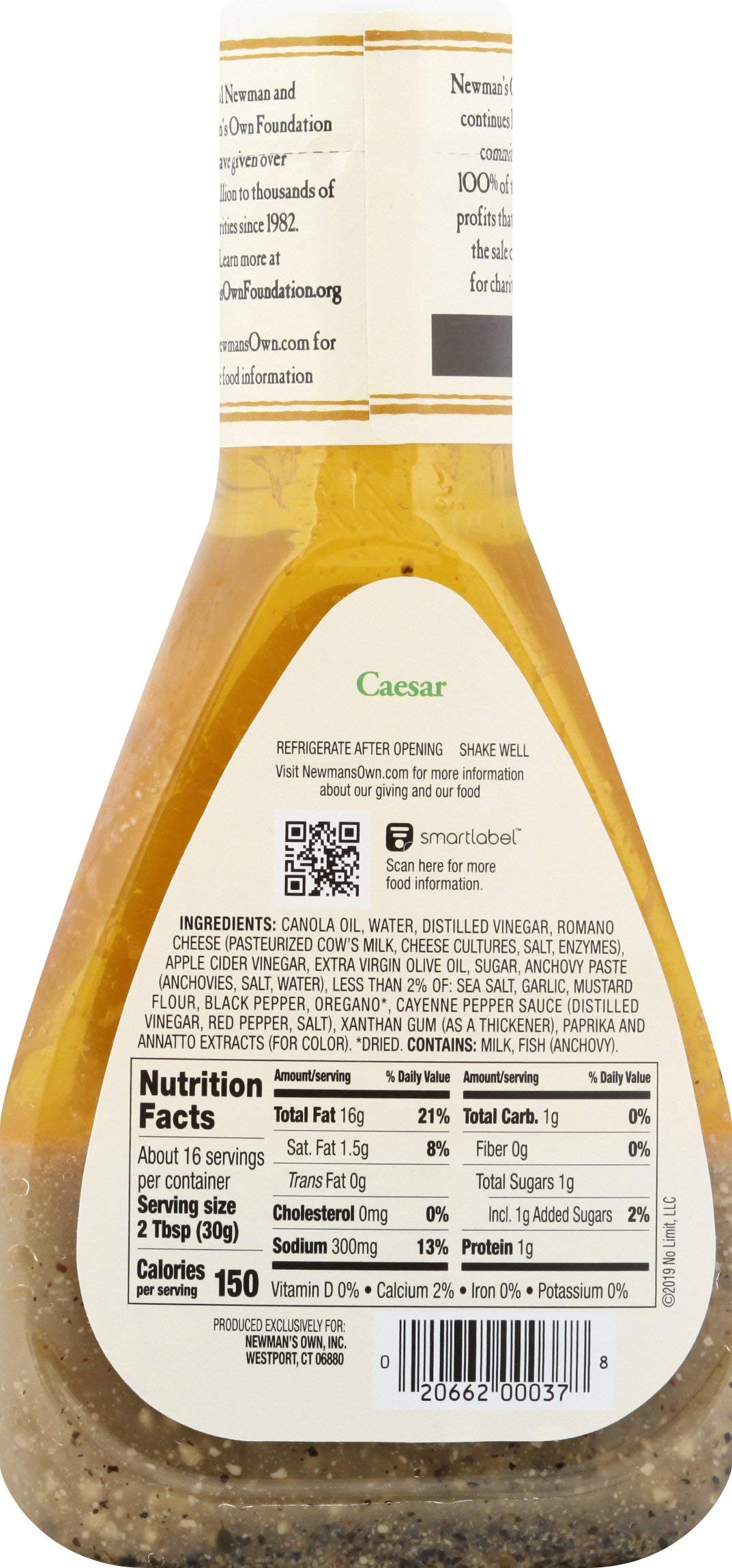 Newman's Own Caesar Dressing ( 6x16 OZ)