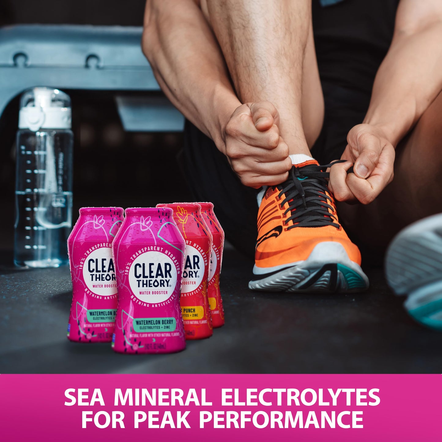 Clear Theory Water Flavoring Drops, Electrolyte Water Enhancer, Vegan, Gluten Free, Low Calorie, 1.62 Fl Oz (Pack of 4)