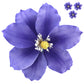 Global Sugar Art Clematis Sugar Cake Flowers, Light Purple, 3 Count by Chef Alan Tetreault