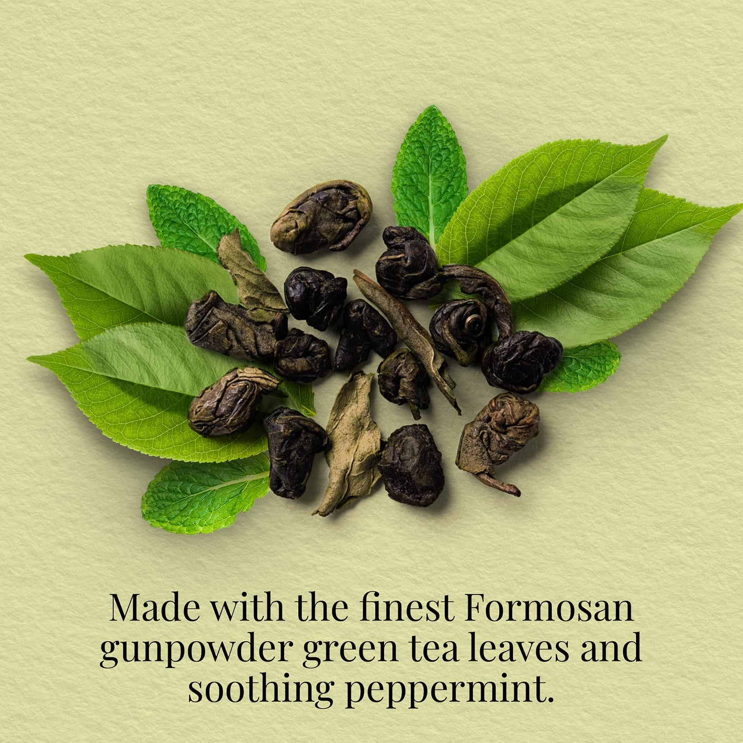 The Republic Of Tea Moroccan Mint Green Full-Leaf Loose Tea 3.5 Oz Bag, Steeps 50 Cups | Caffeinated