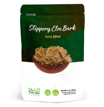 Slippery Elm Bark Tea Cut And Sifted - 56 Grams - Slippery Elm Bark Herb Resealable Bag - Ulmus Rubra 56 Grams - Premium Quality (Slippery Elm Bark)