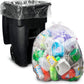 Veska 95 Gallon Clear Trash Bags - Extra Large Garbage Bags with Ties, 25 Count, Ideal for Recycling and Heavy-Duty Use