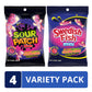 Sour Patch Kids Mini Glow Ups Candy Variety Pack, Strawberry-Watermelon, 4-6.7 oz Bags, Bulk, Soft & Chewy