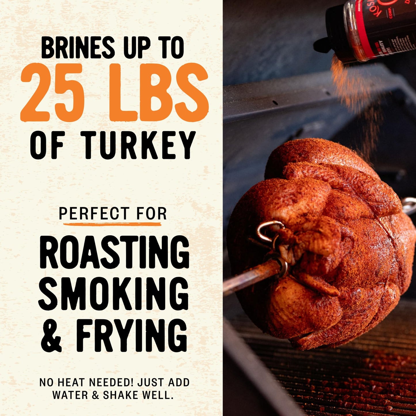 Kosmos Q Ultimate Turkey Brine Kit With Brine and Brining Bag  Dirty Bird Rub  Cherry Apple Habanero BBQ Glaze  Gravy and Stuffing Bags  & Recipe Card  Full Set for Cooking or smoky aroma Holiday Meals