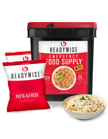 Readywise - Emergency Food Supply, 124 Servings, 1 Bucket, Freeze-Dried, Mre, Pre-Made, Survival And Adventure Essentials For Ca
